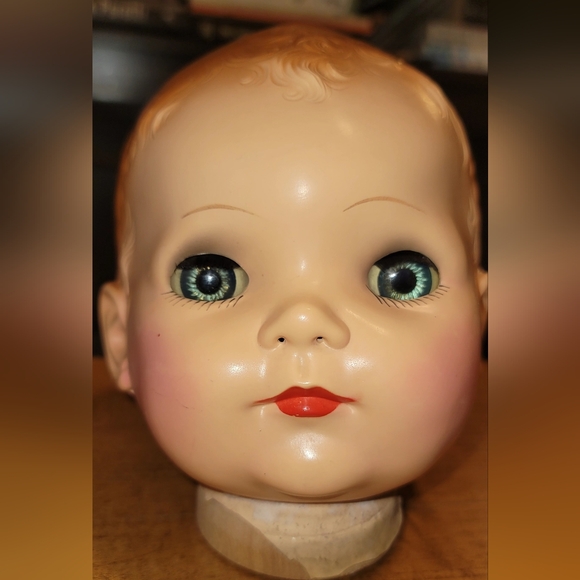 Vintage Imperial Crown Toy Company Doll Head - 1940's - Picture 2 of 15